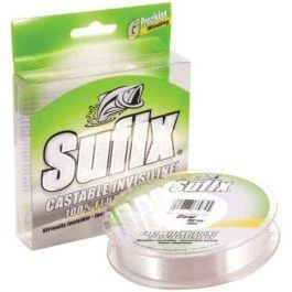 Sufix Castable Invisiline™ 100% Fluorocarbon - Clear - 100 Yds. 2 Sufix Castable Invisiline™ 100% Fluorocarbon - Clear - 100 Yds.