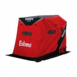 Eskimo Eskape&trade; 2600 (2 Side Doors) Sled Shelter - Insulated - Red/Black - Two Person