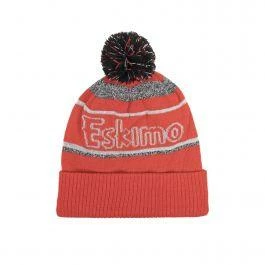 Eskimo Reflective POM Hat - Red - OSFM 3 Eskimo Reflective POM Hat - Red - OSFM