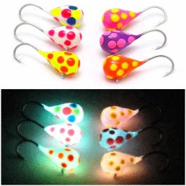 Widow Maker Lures Tungsten "Glow Series" Dropper 3 Widow Maker Lures Tungsten "Glow Series" Dropper